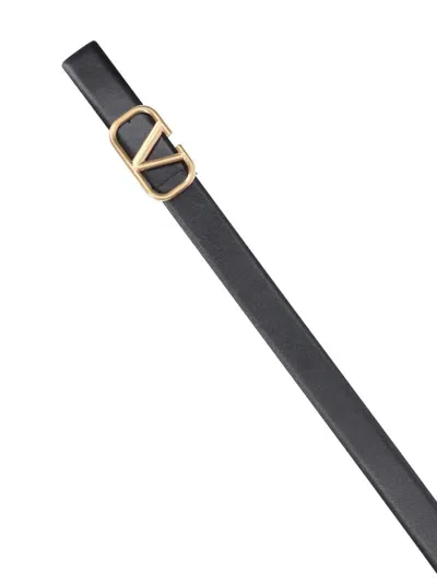 Valentino Garavani Vlogo Belt In Black