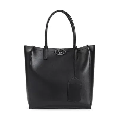 Valentino Garavani Vlogo Bold Edition Tote Bag In Black