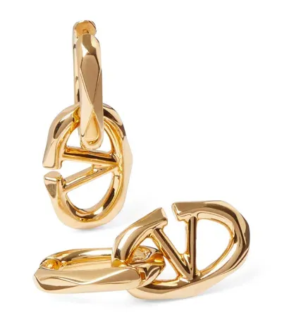 Valentino Garavani Vlogo Earrings In Gold