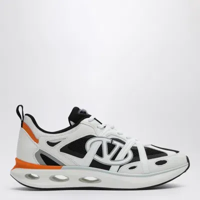 Valentino Garavani Black And White Leather Sneakers