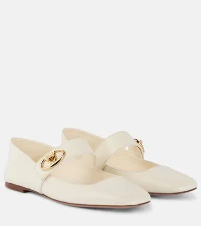 Valentino Garavani Woman Vlogo Locker Woman White Ballerinas