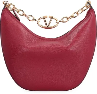 Valentino Garavani Valentino Vlogo Moon Zip In Red