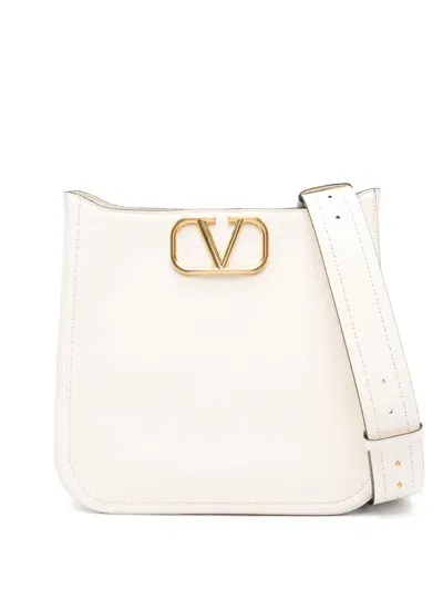 Valentino Garavani Vlogo-plaque Tote Bag In Neutrals