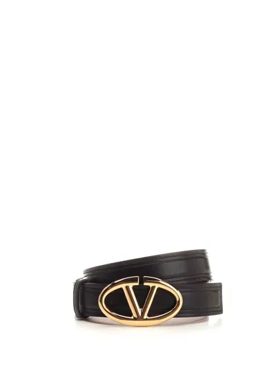 Valentino Garavani Vlogo Signature Belt In Brown