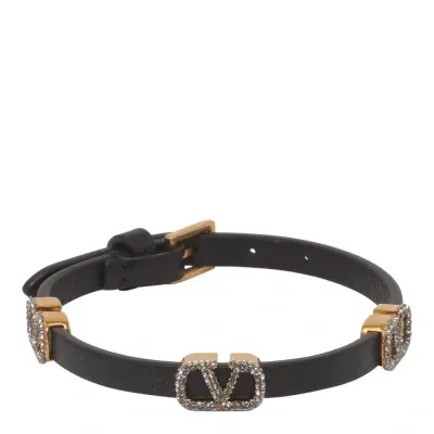 Valentino Garavani Valentino Vlogo Signature Bracelet In Black