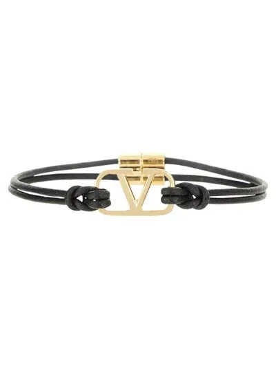 Valentino Garavani Vlogo Signature Bracelet In Black