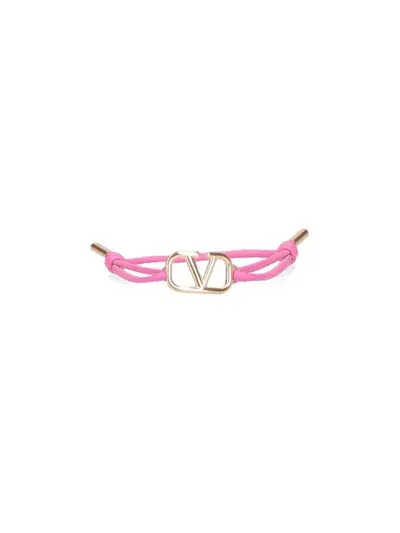 Valentino Garavani Valentino Vlogo Signature Bracelet In Pink