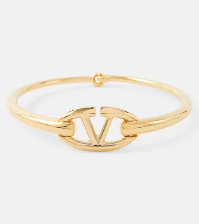 Valentino Garavani Vlogo Signature Choker In Gold