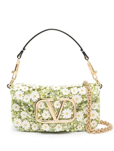 Valentino Garavani Vlogo Signature Crossbody Bag In Green