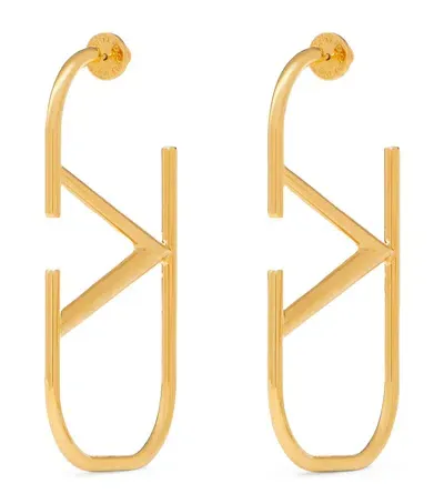 Valentino Garavani Vlogo Signature Earrings In Gold