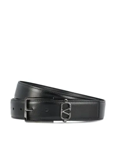 Valentino Garavani Valentino Vlogo Signature Mini Belt In Black