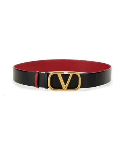 Valentino Garavani Vlogo Signature Reversible Belt In Multicolour