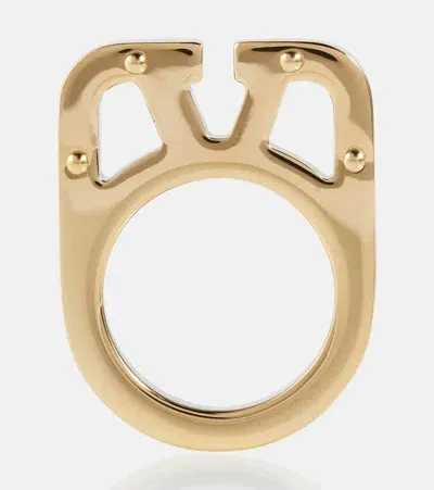 Valentino Garavani Vlogo Signature Ring In Gold