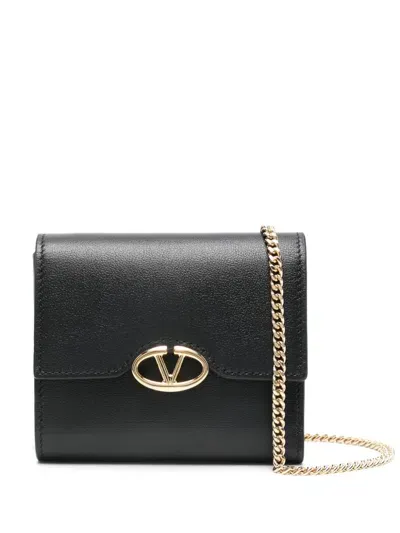 Valentino Garavani Vlogo Signature Wallet In Black