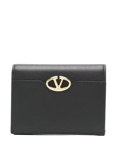 Valentino Garavani Vlogo Signature Wallet In Black