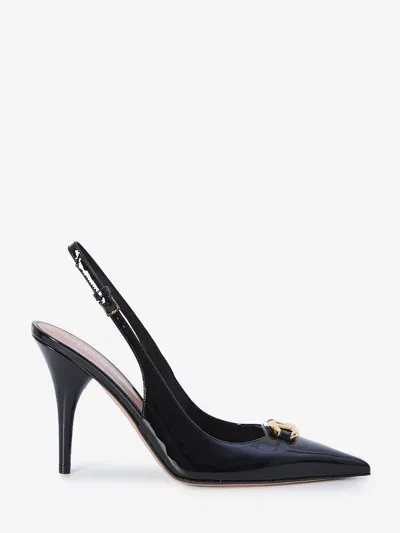 Valentino Garavani Vlogo Slingback Pumps In Black