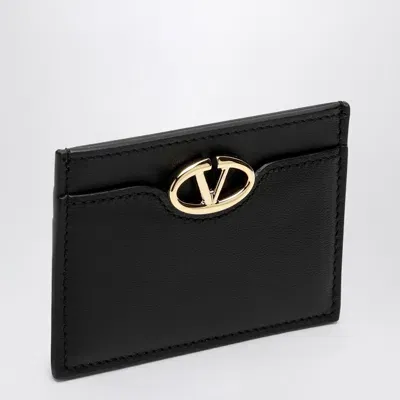 Valentino Garavani Vlogo The Bold Black Card Holder