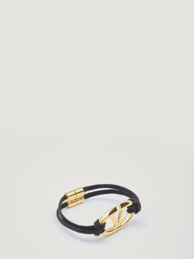 Valentino Garavani Vlogo The Bold Edition Bracelet In Black