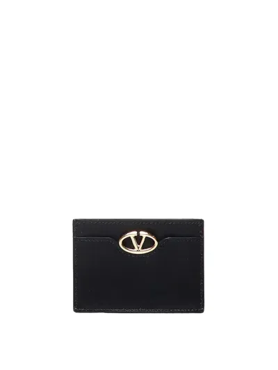 Valentino Garavani Vlogo The Bold Edition Card Case In Negro