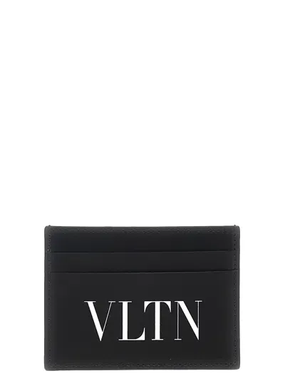 Valentino Garavani Vltn Wallets, Card Holders In Nero