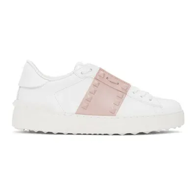 Valentino Garavani Open Sneaker In White,water Rose