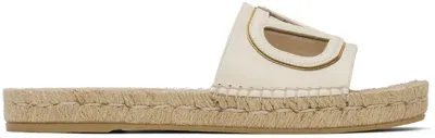 Valentino Garavani White Glenclyffe Urban Low Sandals In B24 Light Ivory/anti