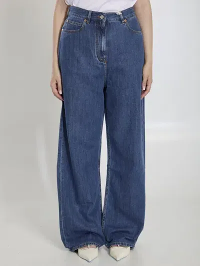 Valentino Wide- Leg  Jeans In Blue