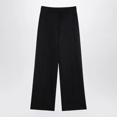 Valentino Wide Trousers In Black