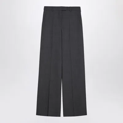 Valentino Wide Trousers In Grey