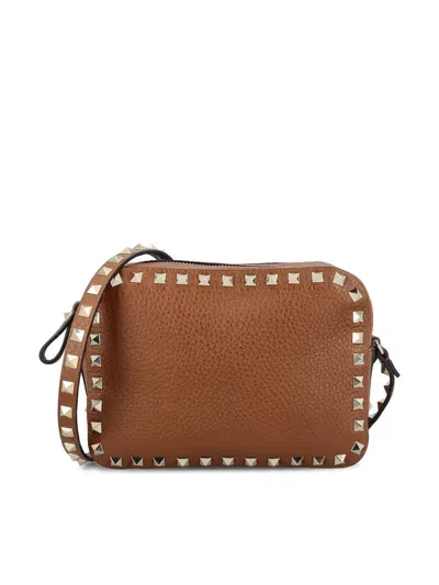 Valentino Garavani Women's Rockstud Cross Body Bag In Tobacco