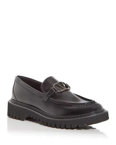 Valentino Garavani Women's Vlogo Loafers In Black