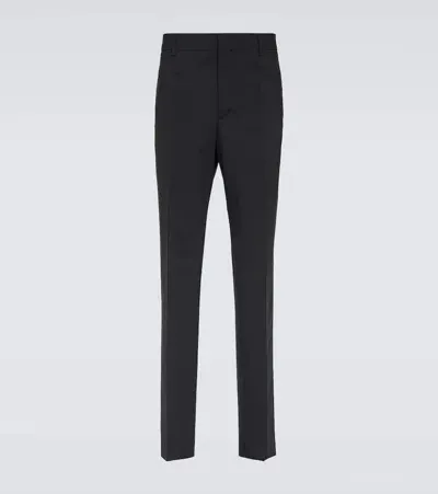 Valentino Wool-blend Pants In Black