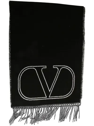 Valentino Yoni Scarf In Black