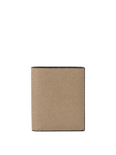 Valextra 3 Cc Wallets & Card Holders In Beige