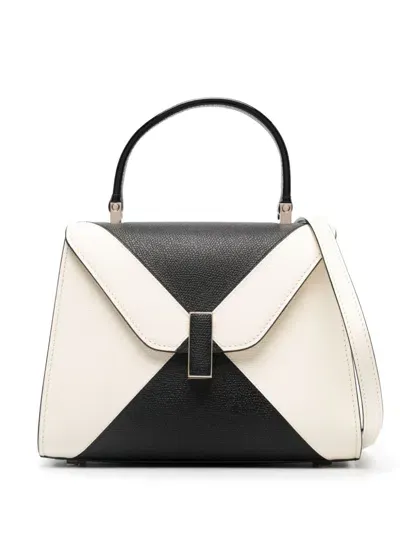 Valextra Iside Mini Leather Handbag In White