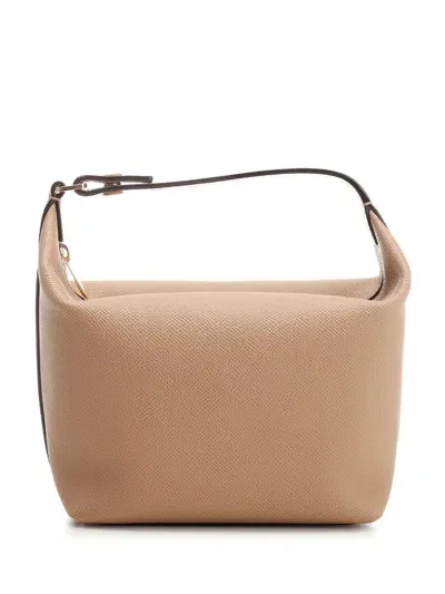 Valextra Mochi Mini Handbag In Beige