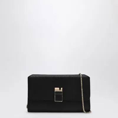 Valextra Nolo Black Chain Wallet