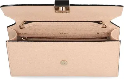 Valextra Nolo Leather Clutch In Pale Pink