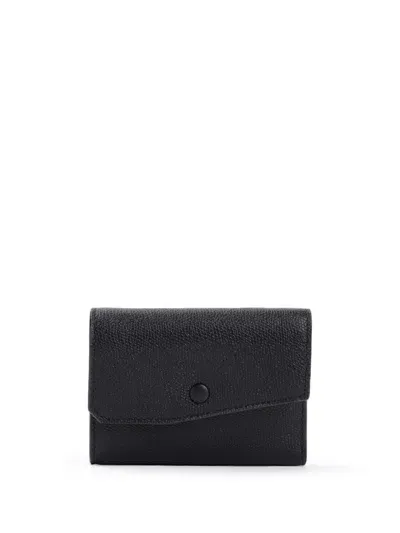 Valextra Six-pocket Wallet In Black