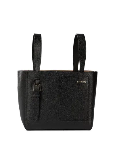 Valextra Soft Micro Handbags In Black