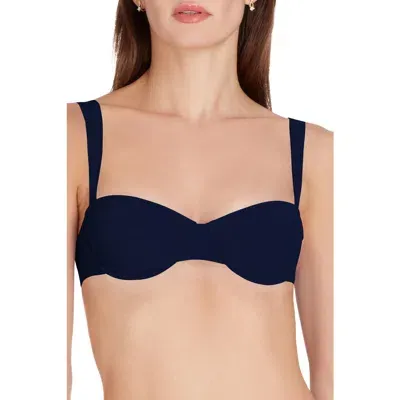 Valimare Athens Underwire Bikini Top In Navy Blue