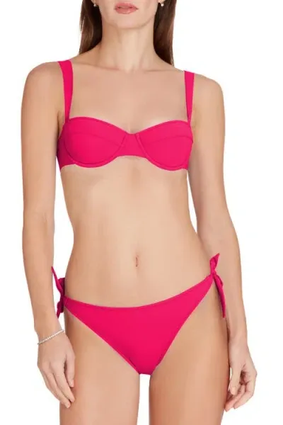 Valimare Milos Side Tie Bikini Bottom In Fuscia