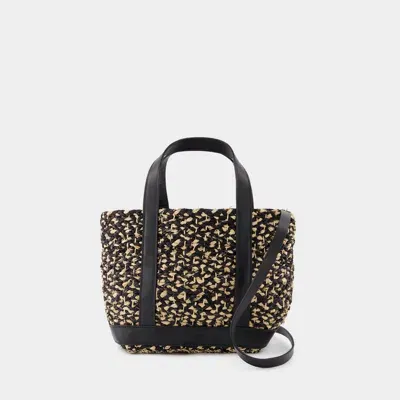 Vanessa Bruno Cabas S Shopper Bag -  - Raffia - Beige In Black