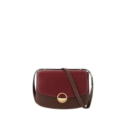 Vanessa Bruno Flap Bag - Leather - Burgundy