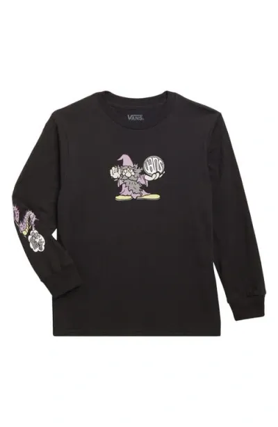 Vans Kids' Endalf Long Sleeve Graphic T-shirt In Black