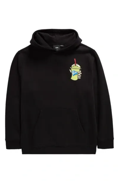 Vans Kids' Reggie Loose Pullover Hoodie In Black