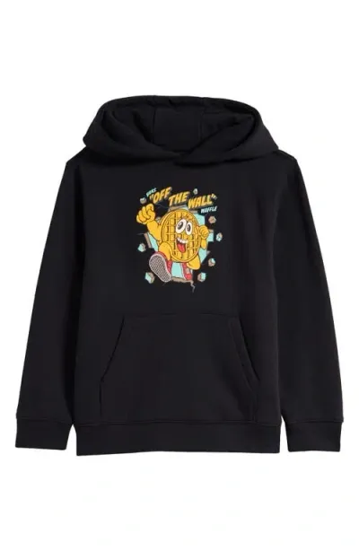 Vans Kids' Waffle Man Graphic Hoodie In Black