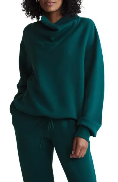 Varley Betsy Funnel Neck Sweatshirt In Conifer