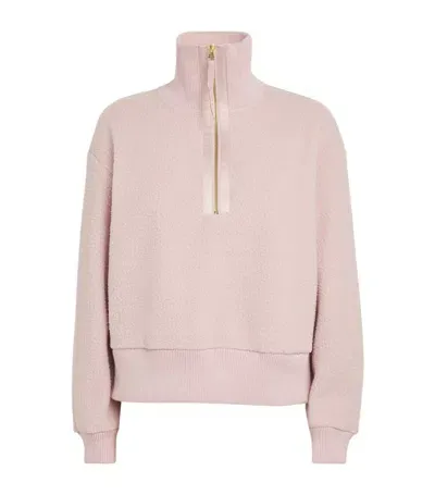 Varley Fleece Roselle Half-zip Sweatshirt In Lilac