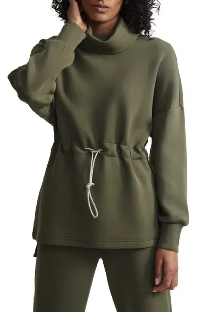 Varley Freya Funnel Neck Sweatshirt In Olive Night